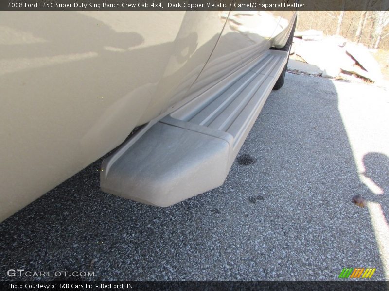 Dark Copper Metallic / Camel/Chaparral Leather 2008 Ford F250 Super Duty King Ranch Crew Cab 4x4
