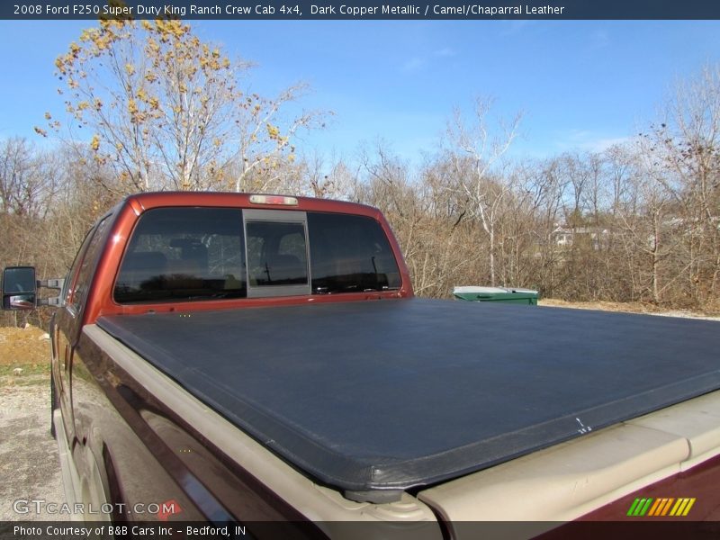 Dark Copper Metallic / Camel/Chaparral Leather 2008 Ford F250 Super Duty King Ranch Crew Cab 4x4