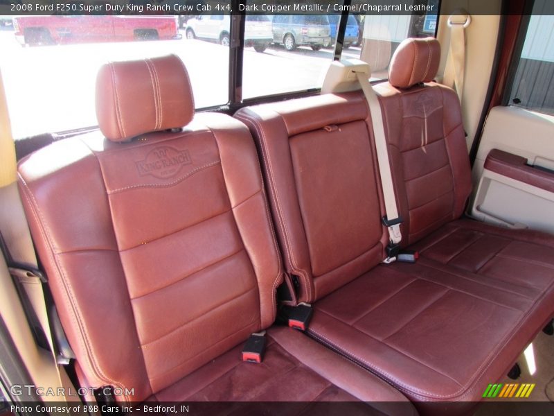 Dark Copper Metallic / Camel/Chaparral Leather 2008 Ford F250 Super Duty King Ranch Crew Cab 4x4