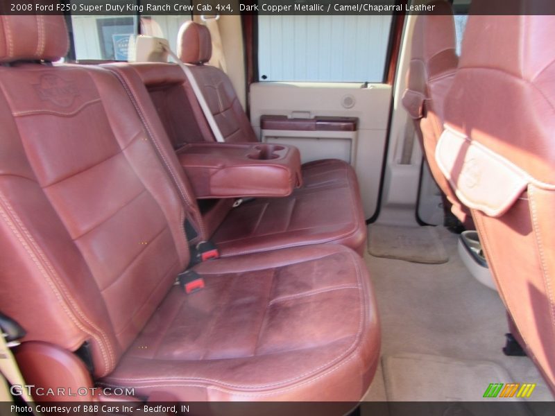 Dark Copper Metallic / Camel/Chaparral Leather 2008 Ford F250 Super Duty King Ranch Crew Cab 4x4