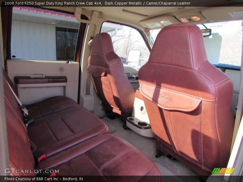 Dark Copper Metallic / Camel/Chaparral Leather 2008 Ford F250 Super Duty King Ranch Crew Cab 4x4