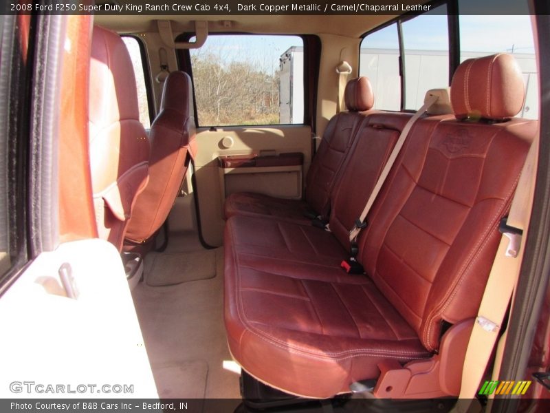 Dark Copper Metallic / Camel/Chaparral Leather 2008 Ford F250 Super Duty King Ranch Crew Cab 4x4