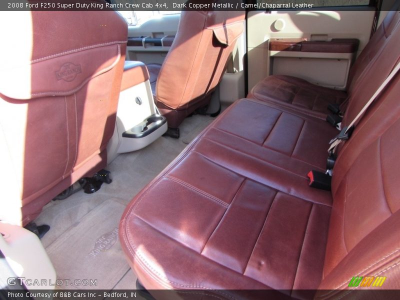 Dark Copper Metallic / Camel/Chaparral Leather 2008 Ford F250 Super Duty King Ranch Crew Cab 4x4