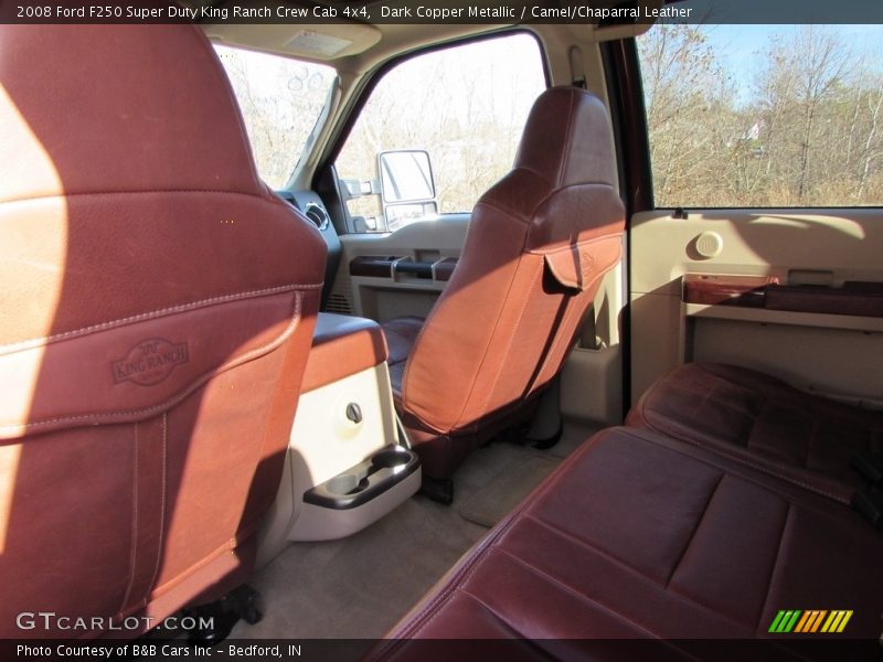 Dark Copper Metallic / Camel/Chaparral Leather 2008 Ford F250 Super Duty King Ranch Crew Cab 4x4