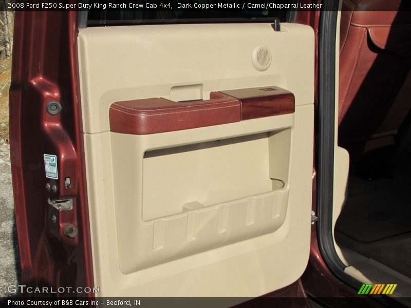 Dark Copper Metallic / Camel/Chaparral Leather 2008 Ford F250 Super Duty King Ranch Crew Cab 4x4