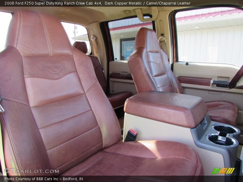 Dark Copper Metallic / Camel/Chaparral Leather 2008 Ford F250 Super Duty King Ranch Crew Cab 4x4