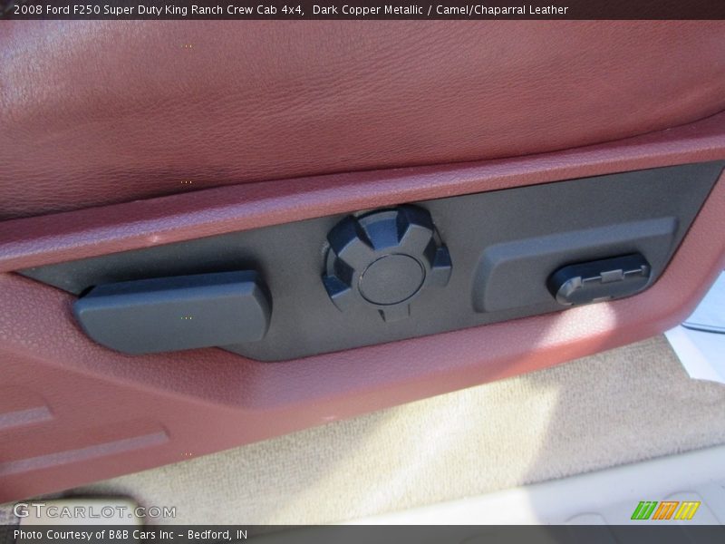 Dark Copper Metallic / Camel/Chaparral Leather 2008 Ford F250 Super Duty King Ranch Crew Cab 4x4