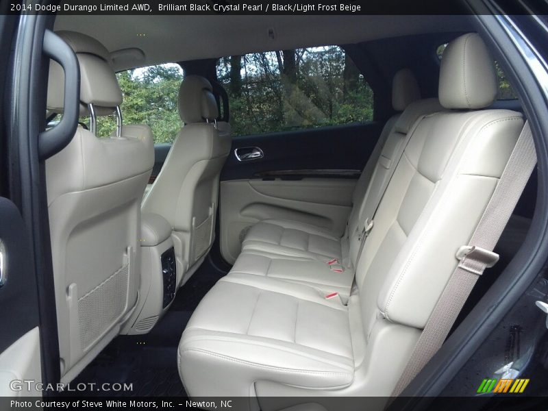 Brilliant Black Crystal Pearl / Black/Light Frost Beige 2014 Dodge Durango Limited AWD