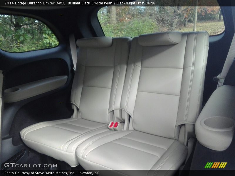 Brilliant Black Crystal Pearl / Black/Light Frost Beige 2014 Dodge Durango Limited AWD