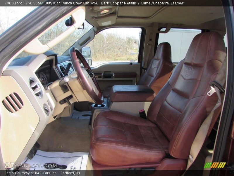Dark Copper Metallic / Camel/Chaparral Leather 2008 Ford F250 Super Duty King Ranch Crew Cab 4x4