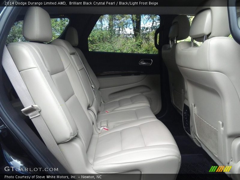 Brilliant Black Crystal Pearl / Black/Light Frost Beige 2014 Dodge Durango Limited AWD