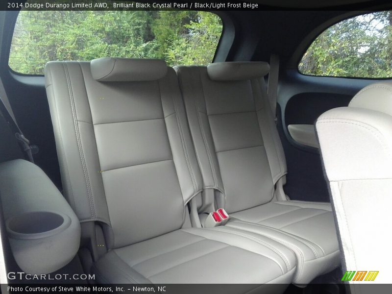 Brilliant Black Crystal Pearl / Black/Light Frost Beige 2014 Dodge Durango Limited AWD