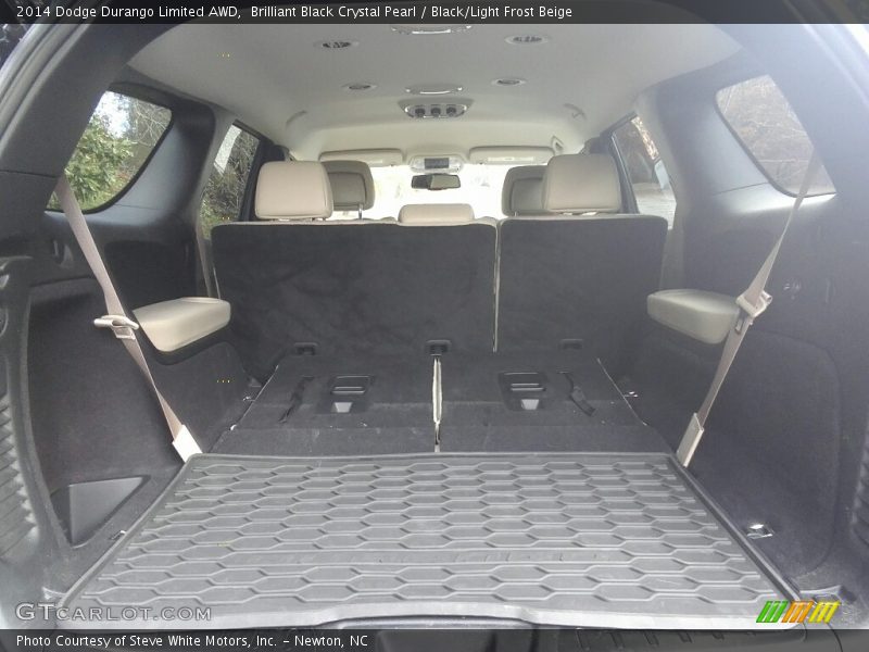 Brilliant Black Crystal Pearl / Black/Light Frost Beige 2014 Dodge Durango Limited AWD