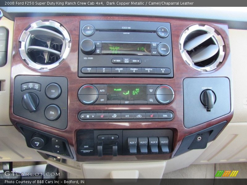Dark Copper Metallic / Camel/Chaparral Leather 2008 Ford F250 Super Duty King Ranch Crew Cab 4x4