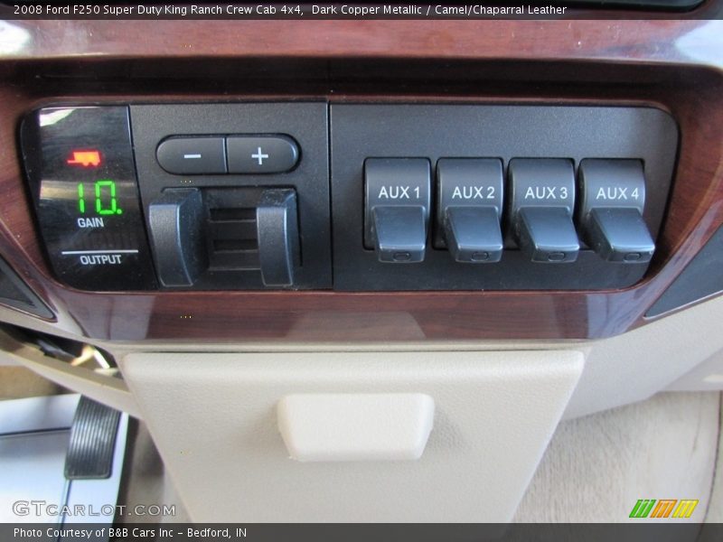 Dark Copper Metallic / Camel/Chaparral Leather 2008 Ford F250 Super Duty King Ranch Crew Cab 4x4