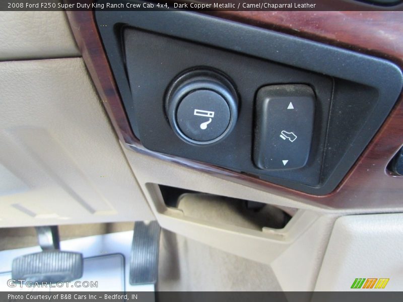 Dark Copper Metallic / Camel/Chaparral Leather 2008 Ford F250 Super Duty King Ranch Crew Cab 4x4