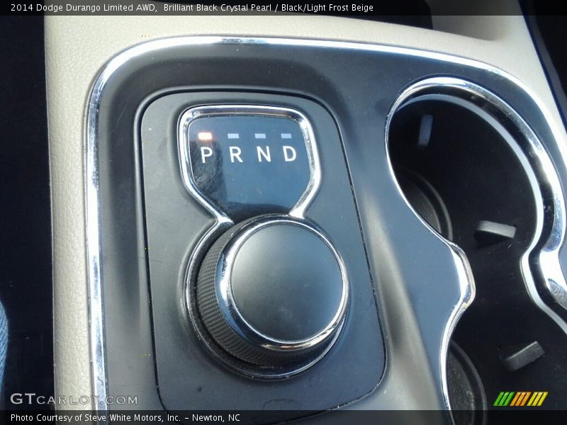 Brilliant Black Crystal Pearl / Black/Light Frost Beige 2014 Dodge Durango Limited AWD