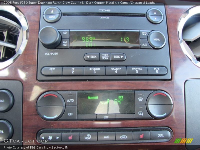Dark Copper Metallic / Camel/Chaparral Leather 2008 Ford F250 Super Duty King Ranch Crew Cab 4x4
