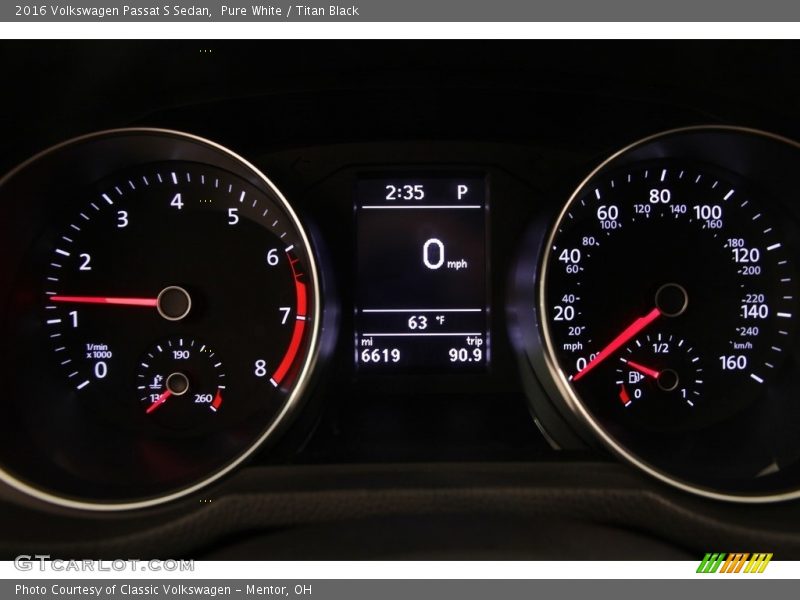  2016 Passat S Sedan S Sedan Gauges