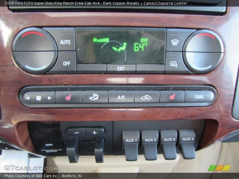 Dark Copper Metallic / Camel/Chaparral Leather 2008 Ford F250 Super Duty King Ranch Crew Cab 4x4
