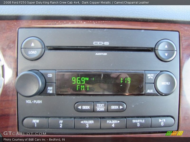 Dark Copper Metallic / Camel/Chaparral Leather 2008 Ford F250 Super Duty King Ranch Crew Cab 4x4