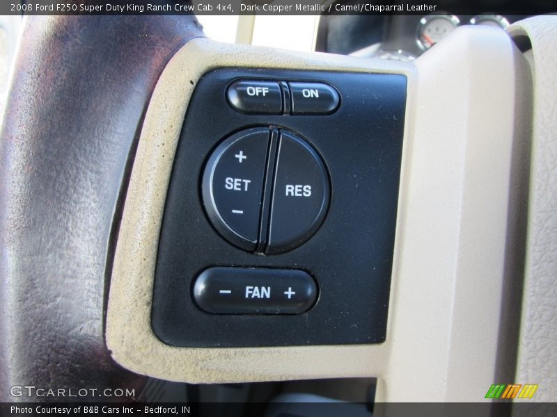 Dark Copper Metallic / Camel/Chaparral Leather 2008 Ford F250 Super Duty King Ranch Crew Cab 4x4