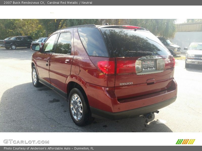 Cardinal Red Metallic / Neutral 2007 Buick Rendezvous CX