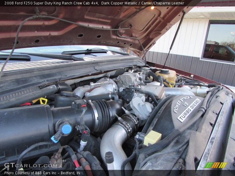 Dark Copper Metallic / Camel/Chaparral Leather 2008 Ford F250 Super Duty King Ranch Crew Cab 4x4