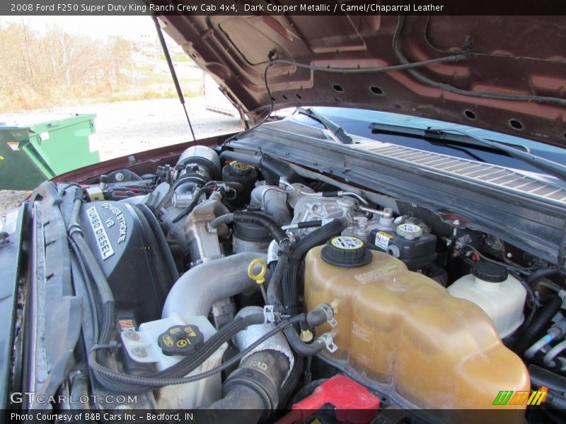 Dark Copper Metallic / Camel/Chaparral Leather 2008 Ford F250 Super Duty King Ranch Crew Cab 4x4