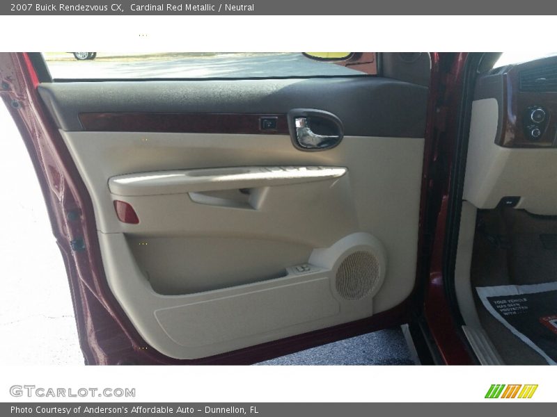 Cardinal Red Metallic / Neutral 2007 Buick Rendezvous CX