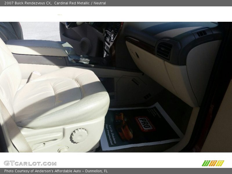Cardinal Red Metallic / Neutral 2007 Buick Rendezvous CX