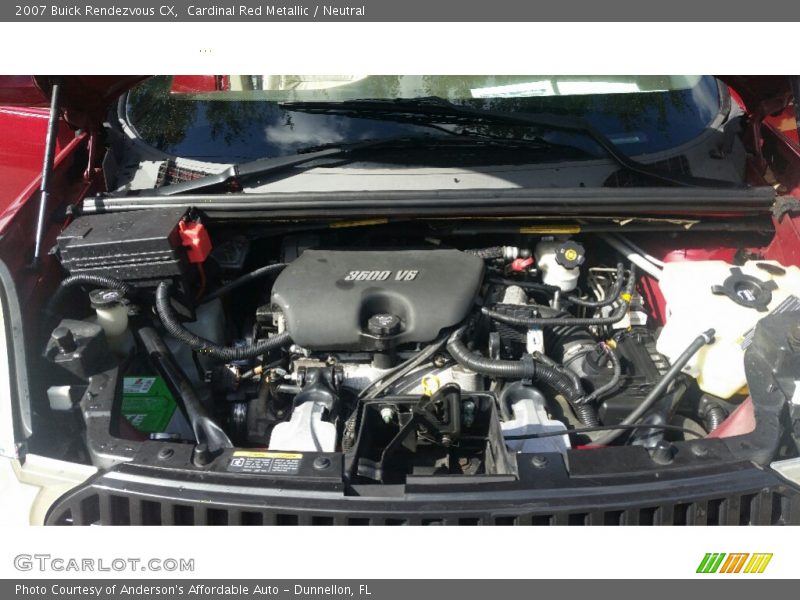 Cardinal Red Metallic / Neutral 2007 Buick Rendezvous CX