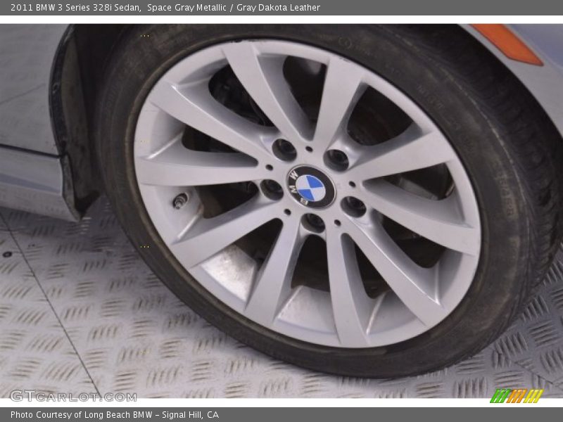 Space Gray Metallic / Gray Dakota Leather 2011 BMW 3 Series 328i Sedan