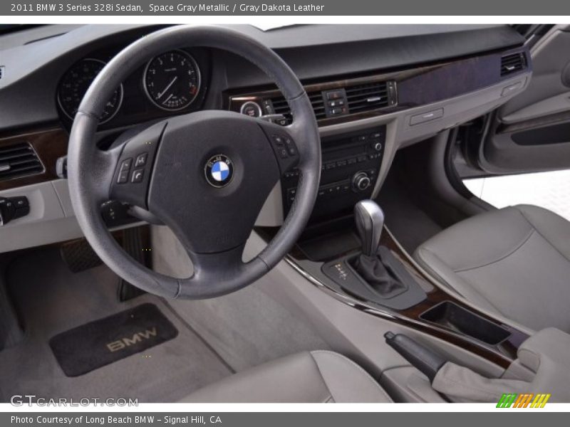 Space Gray Metallic / Gray Dakota Leather 2011 BMW 3 Series 328i Sedan