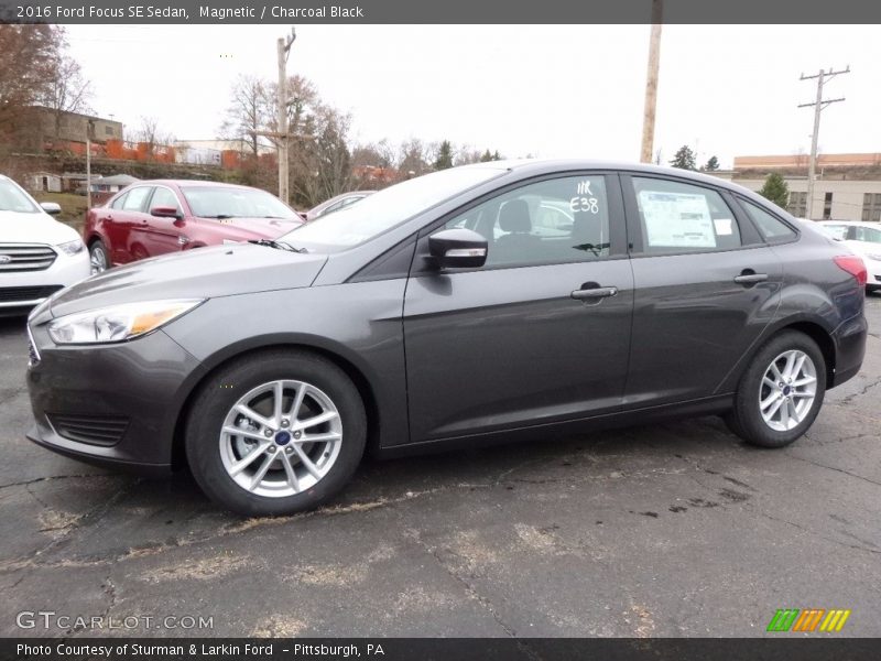 Magnetic / Charcoal Black 2016 Ford Focus SE Sedan