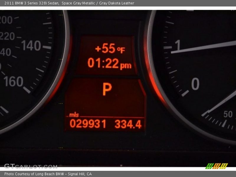 Space Gray Metallic / Gray Dakota Leather 2011 BMW 3 Series 328i Sedan