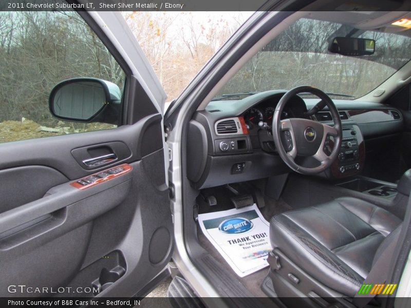 Sheer Silver Metallic / Ebony 2011 Chevrolet Suburban LT