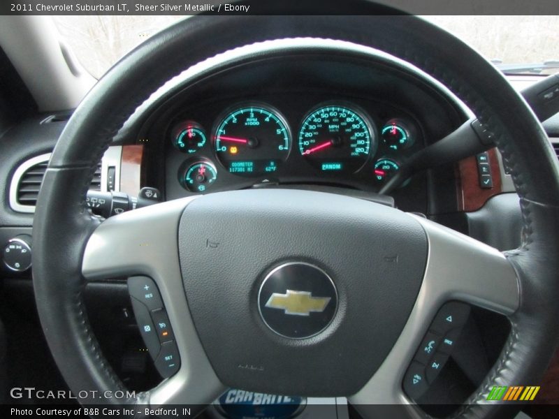 Sheer Silver Metallic / Ebony 2011 Chevrolet Suburban LT