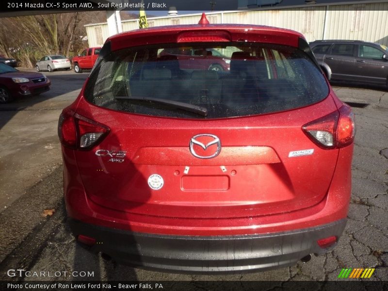 Soul Red Metallic / Black 2014 Mazda CX-5 Sport AWD