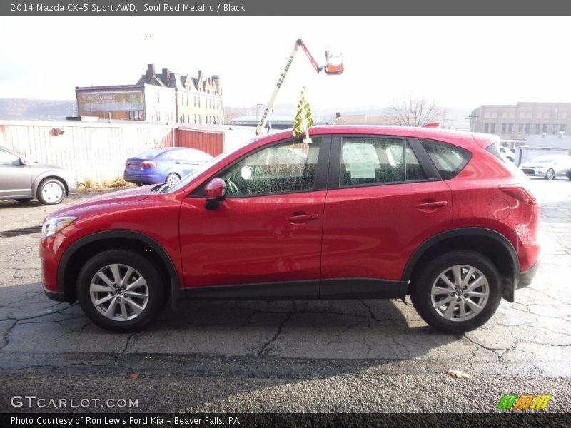 Soul Red Metallic / Black 2014 Mazda CX-5 Sport AWD