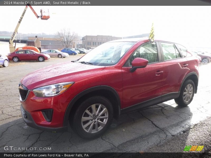 Soul Red Metallic / Black 2014 Mazda CX-5 Sport AWD