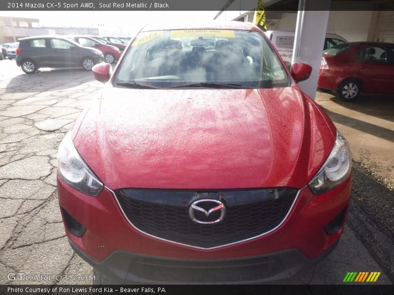 Soul Red Metallic / Black 2014 Mazda CX-5 Sport AWD