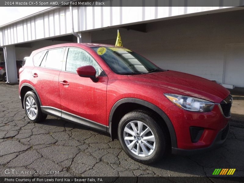 Soul Red Metallic / Black 2014 Mazda CX-5 Sport AWD