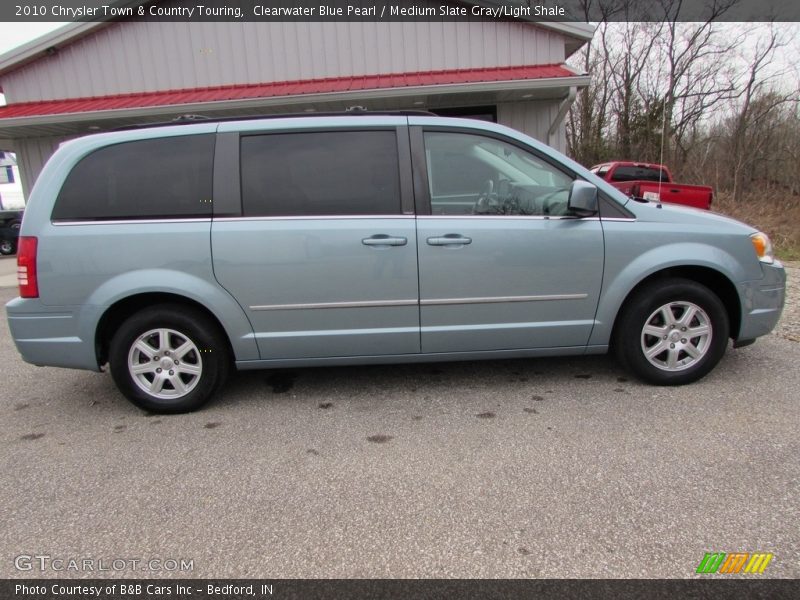 Clearwater Blue Pearl / Medium Slate Gray/Light Shale 2010 Chrysler Town & Country Touring