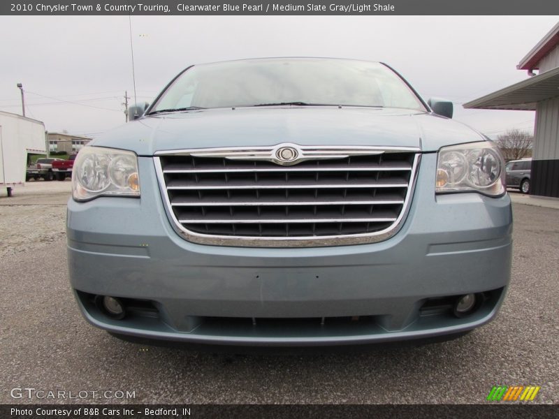 Clearwater Blue Pearl / Medium Slate Gray/Light Shale 2010 Chrysler Town & Country Touring