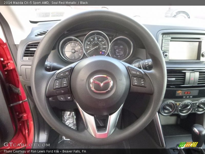 Soul Red Metallic / Black 2014 Mazda CX-5 Sport AWD