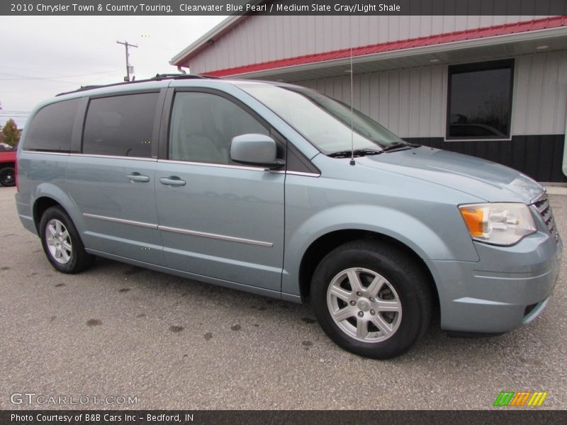 Clearwater Blue Pearl / Medium Slate Gray/Light Shale 2010 Chrysler Town & Country Touring