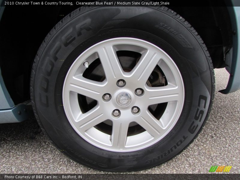 Clearwater Blue Pearl / Medium Slate Gray/Light Shale 2010 Chrysler Town & Country Touring