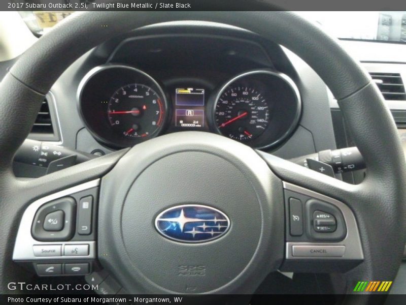Twilight Blue Metallic / Slate Black 2017 Subaru Outback 2.5i