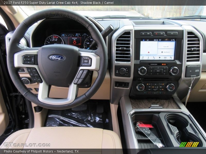 Shadow Black / Camel 2017 Ford F250 Super Duty Lariat Crew Cab 4x4